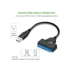 USB 3.0 to SATA Adapter Cable for 2.5/3.5 Inch Drives (Supports up to 4TB)